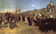 Ilya Repin Religious Procession in the Province of Kursk oil painting reproduction